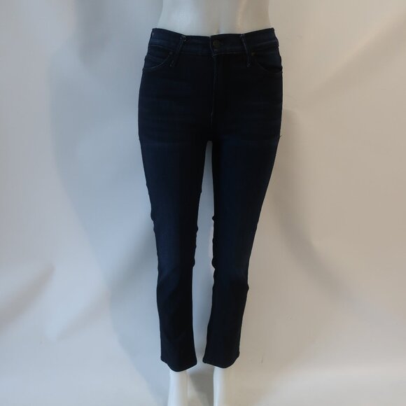 Womens Mother Blue Dark Wash The Mid Rise Dazzler Now or Never Denim Jean 27 - Picture 2 of 14